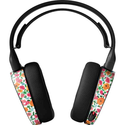 Bouffants and Broken Hearts Watercolor Floral SteelSeries Arctis 3 Skin